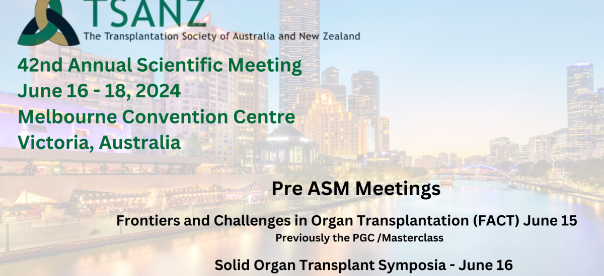 TSANZ - Transplantation Society of Australia & New Zealand